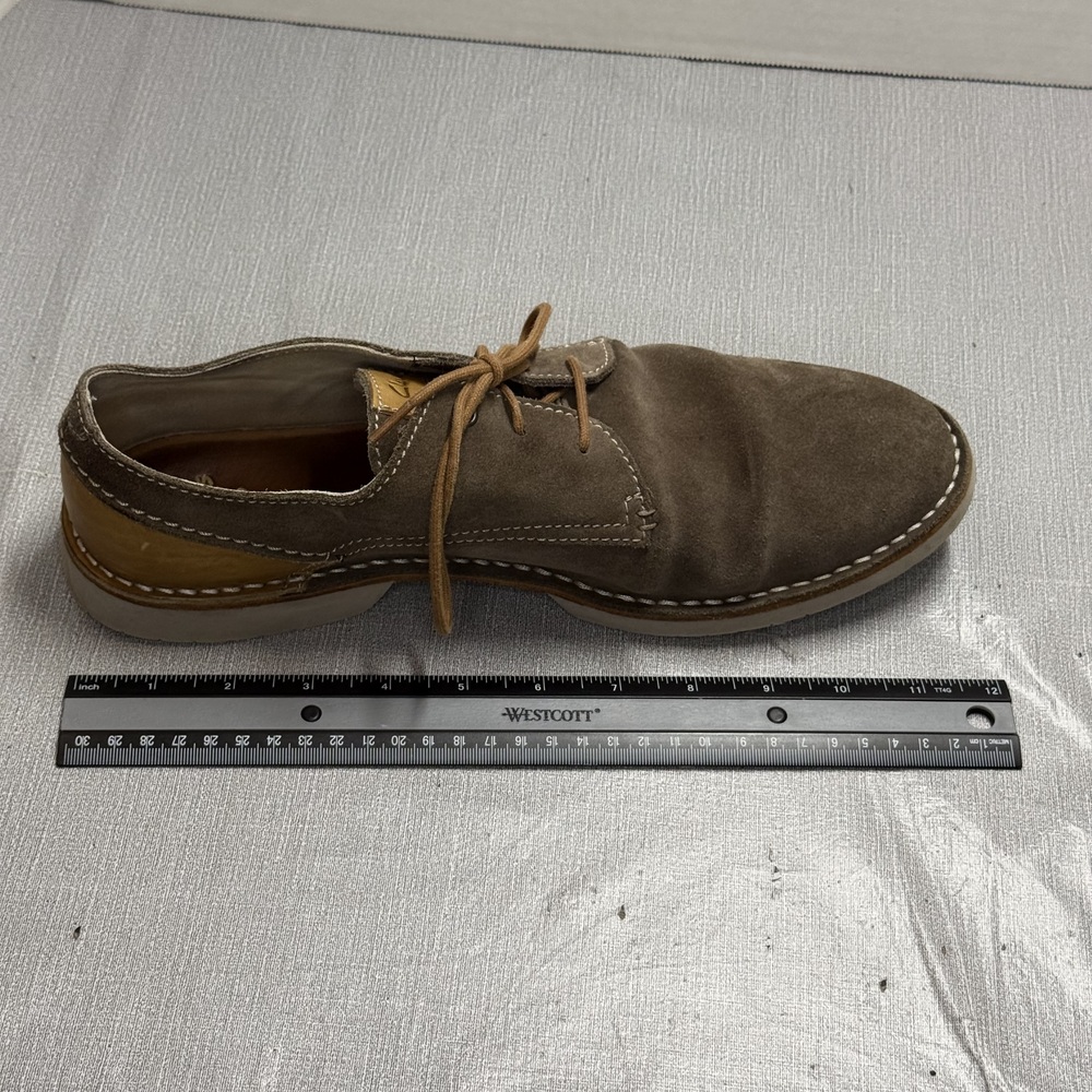 Clarks Mens Suede Moc Toe Derby Shoes Size 10.5 Brown - Picture 9 of 9